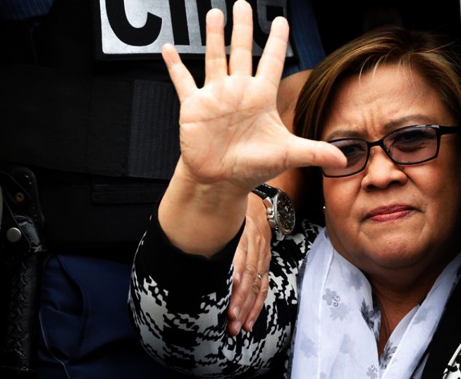 Filipina Senator Leila de Lima in custody in Manila