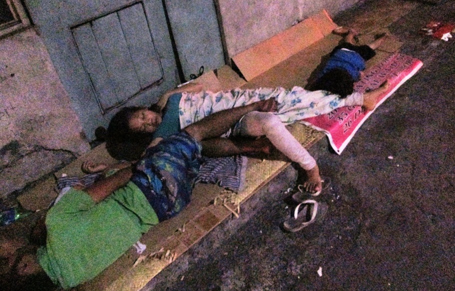 Nine Year Old Sleeps on The Streets in Manila, Philippines